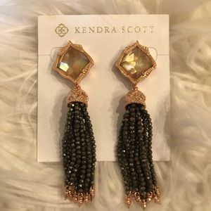 Kendra Scott Beaded Tassel Earrings- NEVER WORN